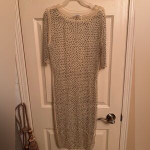 FashionNova Rhinestone Tshirt Dress Size M